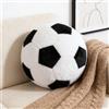 ALKNOT Football Plush Pillow Boy: Soft Stuffed Throw Toy Gifts Sports Room Decoration, 25 cm (calcio rotondo 25 cm)