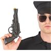FIESTAS GUIRCA Pistola Polizia Giocattolo Bambino Plastica I 27 cm Nero Costume I Accessorio Poliziotto I Halloween Cosplay Carnevale