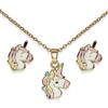SANICO SRL BJS013 PARURE KING UNICORN GOLD PLATED