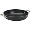 Baldassare Agnelli Pentole Agnelli, ALSA110SS32, Alblack Tegame con 2 Manici in Acciaio Inossidabile, Alluminio, Nero