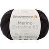 Schachenmayr 9807554-00299 Merino Extrafine 85 - Filato per Uncinetto, 85 m, 50 gr, nero, 10 x 10 x 7 cm, 1 Pezzo