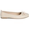 Pieces, Pckaria Pu Ballerina Donna, Bianco e Grigio, 41 EU