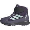 adidas Unisex - Bambini e Ragazzi Terrex Snow CF Climawarm Winter Shoes Kids, Aurora Plum/Semi Flash Aqua/Powder Plum, 32 EU