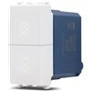 MAPAM DOPPIO PULSANTE UNIPOLARE SERIE JOY COMPATIBILE ARKE' BIANCA SUN-MAPSUN-F922BI