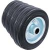 BGS Do it yourself Kraftmann ruota in gomma, 100 mm, cerchi in acciaio, 80959 (Confezione da 4)