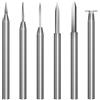Ekoyeela Set di punte da trapano per intaglio del legno per utensili rotanti Dremel, 6 pezzi, accessori per trapano per incisione, artigianato del legno, strumento per la lavorazione del legno, con gambo da 3