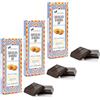 Ciokarrua® | Cioccolato Modica IGP Fico India | Cioccolato Grezzo Lavorato Freddo Senza Lattosio | Tavoletta Cioccolata Senza Glutine - 3 x 80 Gr