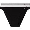 Tommy Hilfiger Donna Slip Taglio Bikini Confezione da 3 Dipped in Cotone, Multicolore (Black/Light Grey Htr/White), XS