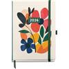 Miquelrius - Agenda 2026 vista settimanale, Similar A5+ (155 x 213 mm), pianificazione settimanale, copertina rigida cartone, rilegata, chiusura elastica, carta 80 g/m², spagnolo-EN-PT, mini garden