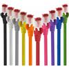 1aTTack.de 2 m - 10 pezzi - Cavo LAN Ethernet Cat6 RJ45-10 colori - Cavo di rete ad alta velocità per streaming, giochi, TV e computer - Stabile e durevole - Perfetto per reti domestiche e in ufficio