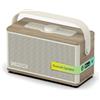 Pure Altoparlante Bluetooth Classic Aura 40W, Powerbank, Luce, Batteria 30h, USB-C, AUX, IPX2, Modalità EQ - Cotone Bianco con Finitura Legno di Rovere
