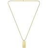 LCJ Lacoste Collana da Uomo Collezione ADVENTURER in Oro Giallo con una Placca Incisa - 2040090