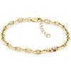 Tommy Hilfiger Jewelry Braccialetto a Catena da Donna in Acciaio Inossidabile con placcatura ionica Oro Giallo - 2781020