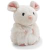 NICI 62159 - Morbido Topolino di Peluche, da coccolare e con Cui Giocare, per Bambini e Adulti, Fantastica Idea Regalo, 12 cm, Bianco