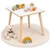 PlayPals Furniture Tavolo per bambini 50 x 50 x 47 cm - Tavolo quadrato in legno per cameretta dei bambini | Tavolo da gioco e apprendimento in MDF
