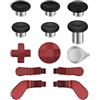 TNP Products TNP Thumbsticks for Xbox Elite 2 Controller - Accessories Replacement Metal Mod Parts Thumbsticks, Paddles, D-Pads, Tool Compatible with Xbox One Elite Controller Series 2 Core, Red