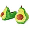 Coddies Pantofole a forma di avocado, in peluche, con suola in memory foam e impugnatura antiscivolo, regalo per adolescenti, donne e uomini, avocado., 6-9.5 Women/4-7.5 Men