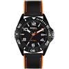 Breil, Collezione Black Horizon, Orologio Uomo, Orologio Solo Tempo, Cinturino in Nylon con Retro in Silicone, Cassa in Acciaio IP Black, WR 10 ATM, Idea Regalo Uomo