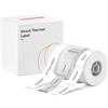 NIIMBOT 3 rotoli di etichette per stampante D110 D11 D101, bianco 12 x 75 mm, trasparente 14 x 28 mm, bianco 12 x 22 mm