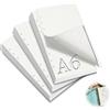 mawmuaw 3 Confezioni Fogli A6 con Buchi 180 Ricarica Carta Puntinati 6 Fori A6 Ricariche per Fogli Formato Planner Inserti di Carta per Raccoglitore ad Anelli Ricarica Agenda Schizzi Pittura