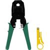 Greluma Cat5e Cat6 Cat6e RJ11 Crimpatrice Crimpatrice Spellafili Taglierina, Strumento di Spellatura e Taglio Crimpatura Tutto in Uno per Cavi di Rete Ethernet