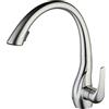 Beelee Rubinetto per Cucina monocomando professionale, in ottone, Miscelatore Rubinetto per Lavabo con 2 funzioni Doccetta Estraibile, foro singolo, nichel spazzolato, BL1749N