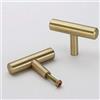 Vogueing Tool Maniglie a T, 2 maniglie in ottone e rame, stile nordico, contemporaneo e moderno, maniglie a T per mobili per ante di armadietti