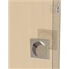 BricoShopping® set MANIGLIE per PORTA interna in legno A SCOMPARSA SCORREVOLE KIT senza SERRATURA ad INCASSO GANCIO e nottolino cieca QUADRATA bocchetta acciaio (Quadrato S/Serratura, Cromo Lucido)