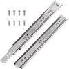 Swpeet Estensione Completa 10Pz 350mm Estensione Totale Meno Rumore Guide per Cassetti con Viti, Capacità di Carico 45 kg Serratura Guide per Cassetti Montaggio Laterale Guide per Cassetti