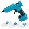 Flintronic Pistola Colla a Caldo, 100W Pistola Colla a Caldo Professionale Senza Fili, Pistola a Colla Calda con 30 Colla Stick (11mm), per Arte DIY a Scuola Riscaldamento Rapido- No include batterie