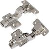 AERZETIX - C41045 - Set di 4 cerniere invisibili a clip per porte di mobili - con ammortizzatore e regolazione 3D - per porte ad incasso - apertura 110° - apertura di montaggio 35mm