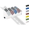 Shelly Hutschienenhalter PW3D Shelly-MINI - Supporto per guida DIN Quadro, 35 mm, colore: Bianco (Prime)