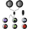 BigKing 1 Paio di Occhi LED per Camion, Cool Occhi Del Diavolo LED per Camion Con 6 Pattern, 7 Modalità, Devil Eyes per Motociclette da 12-36 V, Veicoli Fuoristrada, Camion (Tipo Piatto)
