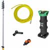 UNGER Kit PRO - Pulizia Pannelli e Vetrate - con Spazzola a Scelta - 9 m