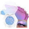 Lestpola Chameleon - Ombretto glitterato blu multicromo, effetto metallico, lucentezza intensa e lunga tenuta, consistenza fine, altamente pigmentato, olografico, glitter olografici, trucco 03