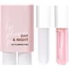 PROFEXCH 2 Pezzi Kit Labbra, Idratante Giorno e Notte, Trattamento Anti-Screpolature, Gloss Labbra con Effetto Volume, Rigenerante per Labbra Piene