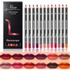 Welhammsae 12 Colori Matte Matita labbra Nude Rosa Rosso Set, Matita Labbra Impermeabile e Liscio, Lip Liner Pencil non Sbavature, A Lunga Durata, Natural Delinea