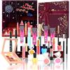 Aifanciey Calendario dell'Avvento Beauty 2021, Calendario Avvento Make-up, Set di Trucchi da 24 pezzi per Occhi, Viso, Labbra e Unghie, Calendario Conto alla Rovescia Natale Idea Regalo per Amanti, Am