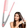 PQKL-party Pettine liscio per capelli spazzola per capelli pettine lisciante per ferri da stiro,Accessori da stiro a forma di V Spazzola per lo styling per appuntamenti vacanza pendolarismo casa viaggi