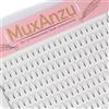 MuxAnzu Extension Ciglia 3D 4D 5D 6D Ventagli Per Ciglia Preconfezionati a Gambo Corto Ricciolo C/D Fluffy Soffici Naturali Nero ultra scuro(4D 0.10 D 8-15MIXED)