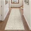 PureCozy Vintage Tappeto Cucina Antiscivolo Lavabile 60x240cm Beige Passatoia Corridoio Scendiletto Camera da Letto Sala Ufficio Lungo Carpet Pelo Corto Morbido Rug
