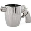 MIJOMA Elegante tazza da caffè con esclusivo manico a pistola - Elegante tazza in robusta gres per un piacere speciale del caffè ca. 18 x 10 cm (argento), MIJ-342808