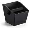 Astralong Contenitore per Fondi di Caffè, Knock Box Espresso con Asta Percussione Rimovibile, Base Antiscivolo, Accessori Barista per Macchine da Caffè, Casa, Bar e Ristorante (Nero)