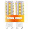 I-SHUNFA Lampadine LED G9 intelligenti Wi-Fi, dimmerabili in continuo, compatibili con Alexa/Google Home, AC 230V 2700K-6500K, luminosità regolabile 1%-100%, 4W, 400LM (2 Pack)