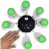 Trebisky Buzzer del gioco di risposta al quizSistema autonomo con pulsanti luminosi a LED Cavi da 3 piedi per 8 giocatori (sistema di seconda generazione)