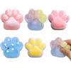 CEJAS 5 Pezzi Mini Squishy Design Zampa di Gatto - Giocattoli Sensoriali Morbidi con Cordino Portatile - Antistress per Bambini e Adulti(3.5cm)
