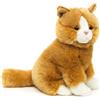 Uni-Toys - Gatto marrone dorato, seduto - 21 cm (altezza) - Gattino peluche - peluche