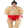 Morph Costume Gonfiabile Sumo Rosso Bambino, Vestito Da Lottatore Di Sumo, Costume Carnevale Ciccione Divertente Bambini