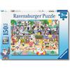 Ravensburger - Puzzle 150 Pezzi XXL, Divertimento in riva al mare - Puzzle Bambini 7 Anni, Giochi Educativi e Divertenti, Idee Regalo