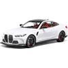 TGRCM-CZ 1/24 Compatibile con BMW M4, veicoli da tirare in lega di zinco con suono e luce per collezionisti e bambini dai 3 anni in su, regalo di compleanno (bianco)